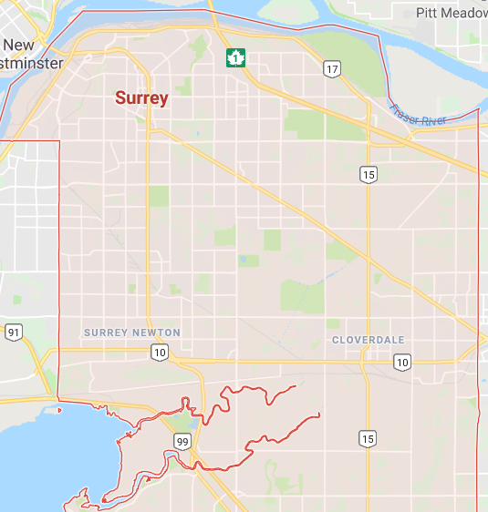 surrey map